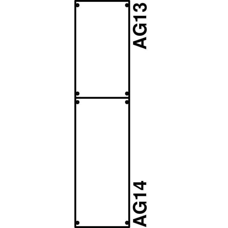 Striebel & John, Verteilerschrank Zubehör, STR 1B3A Verteilerfeld BH3 1-Feld