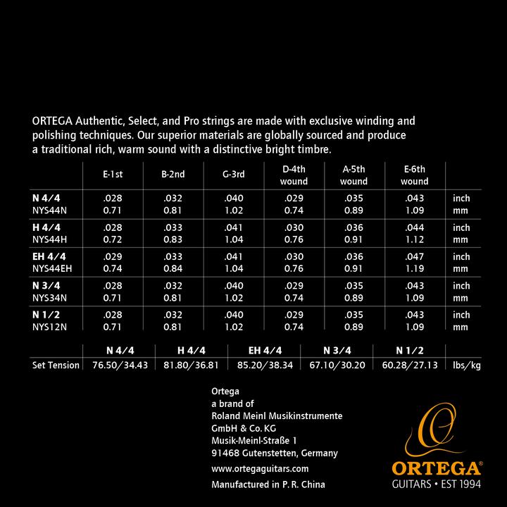 Actual product image Ortega Guitar Nylon Strings - 1/2 - normal (Guitar)