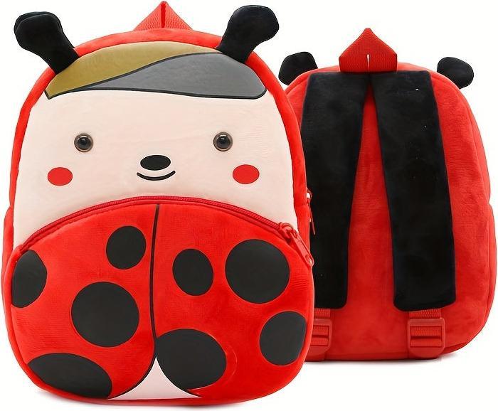 Immagine prodotto Only-Bags.Store Zaino in poliestere per la scuola, zaino in peluche con animali simpatici, borsa piccola per le