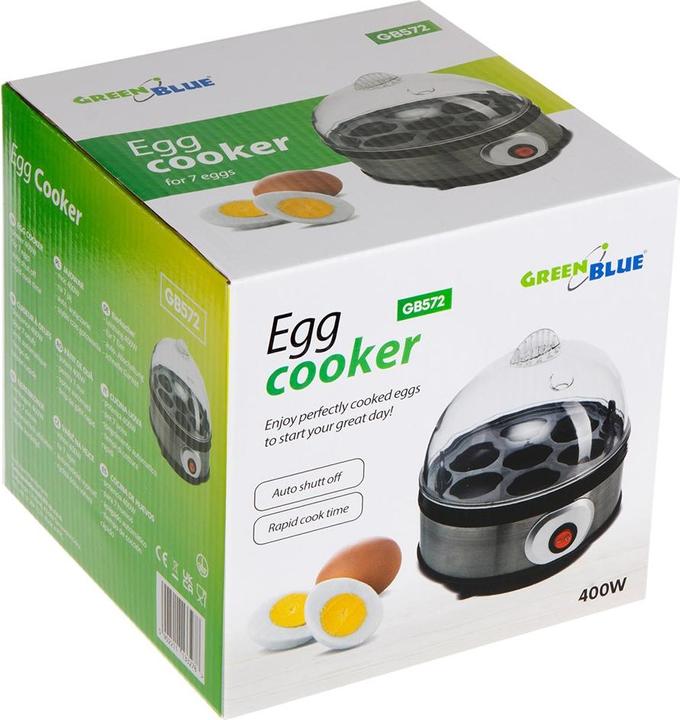 Actual product image Greenblue Automatic egg boiler power 400W up to 7 eggs measuring cup 220-240V 50 Hz GB57