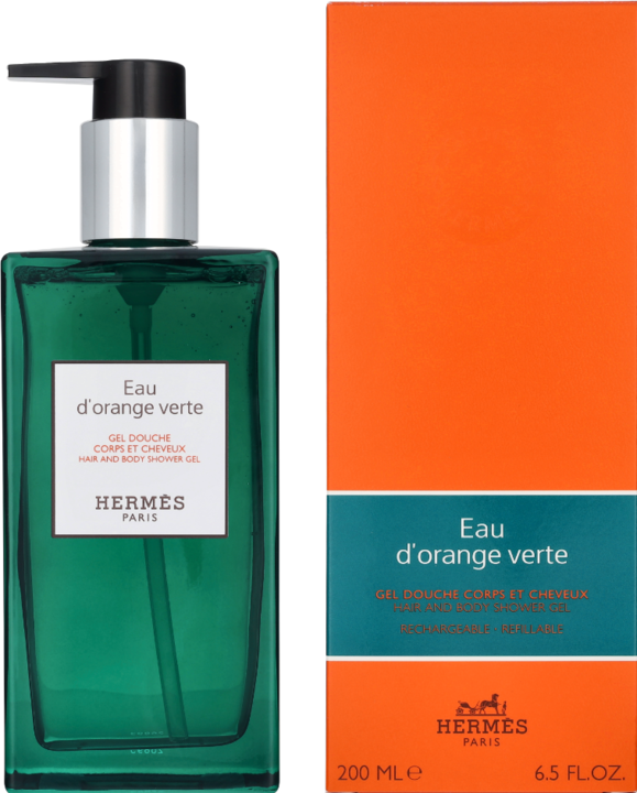Actual product image Hermès Eau dorange verte, for body hair (200 ml)