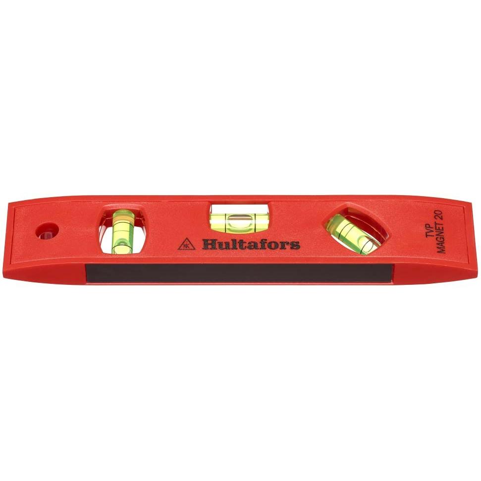 Hultafors, Wasserwaage, Magnetische Wasserwaage 200 mm - mit 3 Libellen, TVP Magnet 20, 401853 (20 cm)