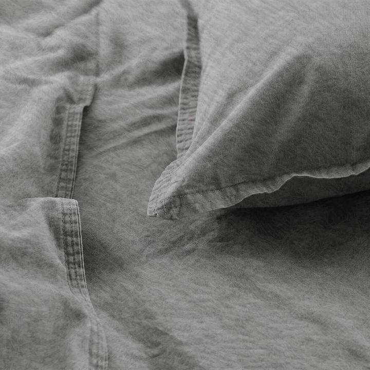 Actual product image H.G. Hahn-Haustextilien Hahn Flanell Bettwäsche Stone-Washed (Bedding set, 155x220 cm + 80x80 cm)