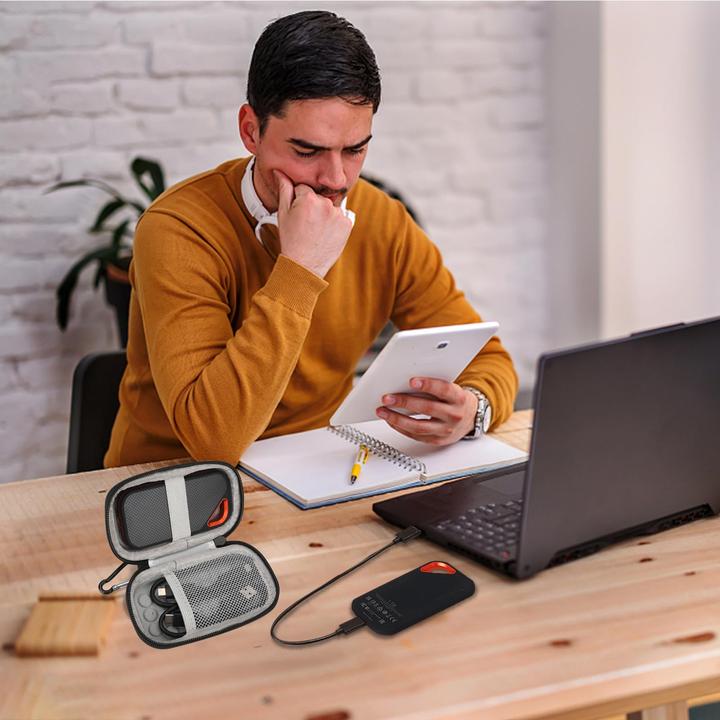 Immagine prodotto Only-Bags.Store Custodia per SSD portatile, custodia rigida portatile per unità e scheda micro SD