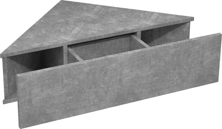 Produktbild VCM Holz Wandschublade Nachtschrank Wandboard Eckregal Schublade Konsole Nachttisch Usal S (60 x 43 x 15 cm)