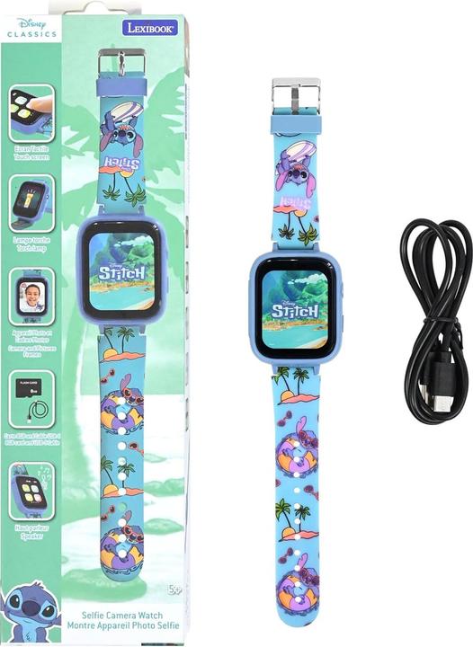 Actual product image Lexibook Stitch colour display clock with camera (Multilingual)