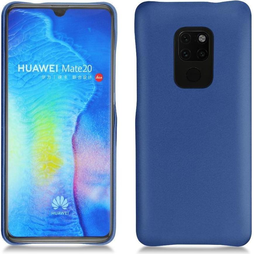Noreve Lederschutzhülle (Huawei Mate 20), Smartphone Hülle, Blau