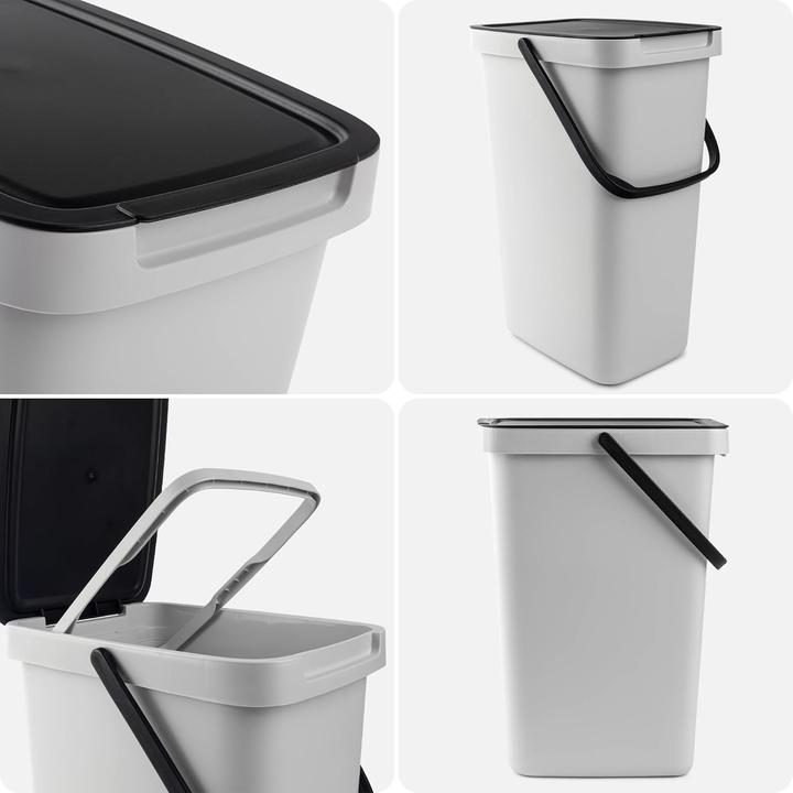 Produktbild Kadax Abfallbehälter mit Deckel und Griff (12 l)