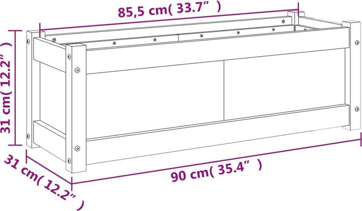 Produktbild vidaXL Pflanzkübel