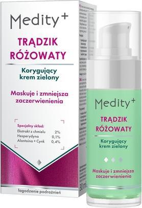 Actual product image Mokann Cosmetics Medity Rosacea Correcting Green Face Cream 30ml (30 ml)