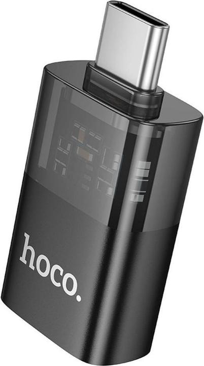Produktbild Hoco Cable Adapter OTG USB C to USB A UA36B transparent black (USB-A, USB Typ C)