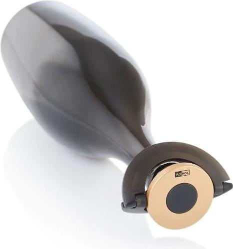 Produktbild AdHoc Sekt- / Champagnerverschluss Gusto, black&gold, Kunststoff/Silikon, D: 8,2 cm, H: 1,7 cm (Champagnerverschluss)