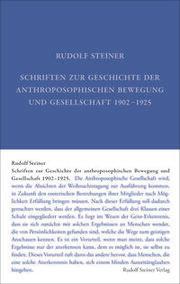 Image du produit Schriften zur Geschichte der anthroposophischen Bewegung und Gesellschaft 1902–1925 (Allemand, Rudolf Steiner, 2019)