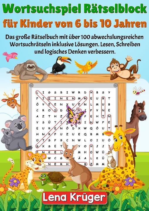 Produktbild Wortsuchspiel Rätselblock für Kinder von 6 bis 10 Jahren (Lena Krüger, 2024)