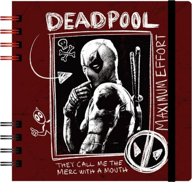 Disney Deadpool & Wolverine Square Ring Notebook