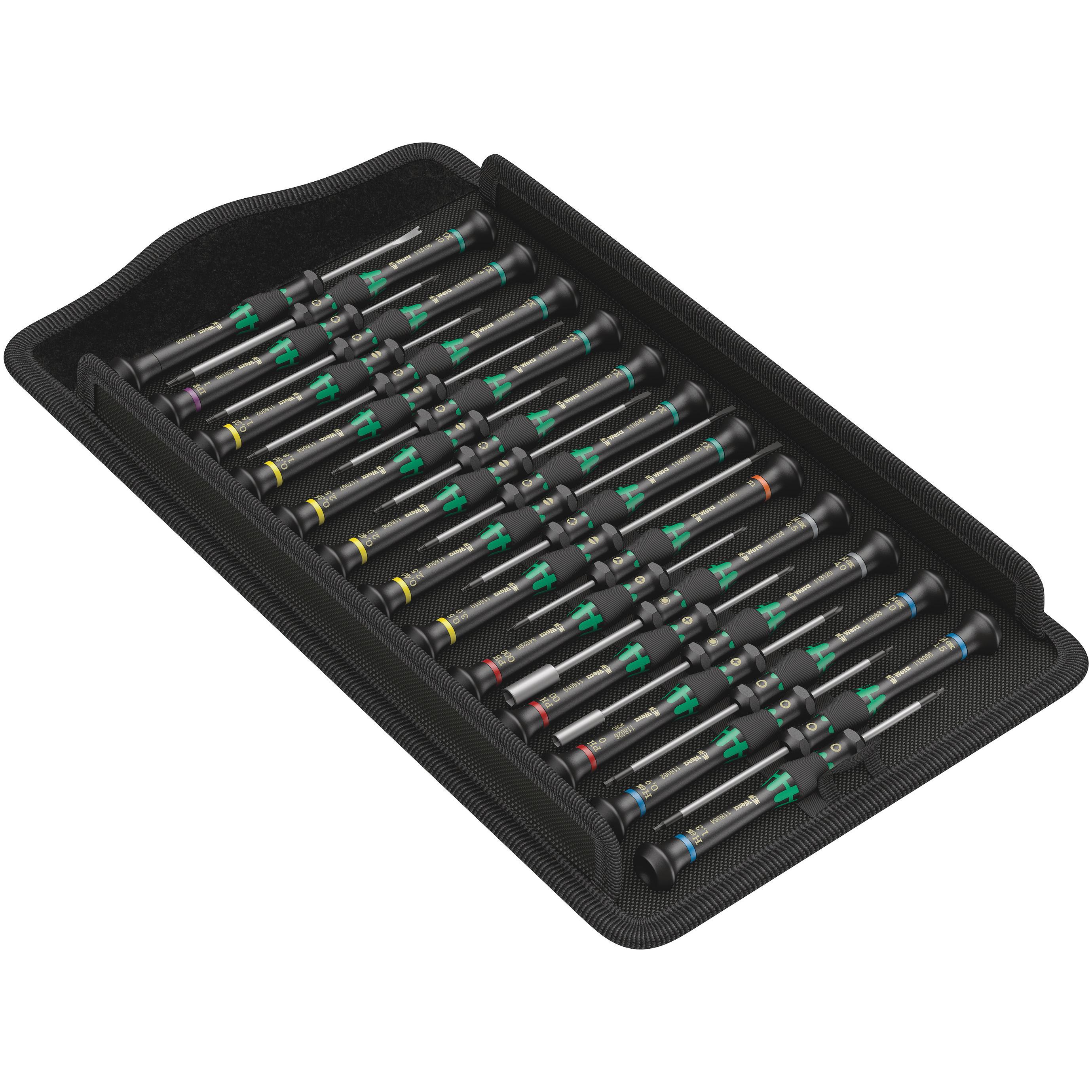 Wera, Schraubenzieher, Kraftform Micro Big Pack 1 (Schlitzschrauben, Innensechskant, Torx (TX), Phillipps-Kreuzschlitz (...