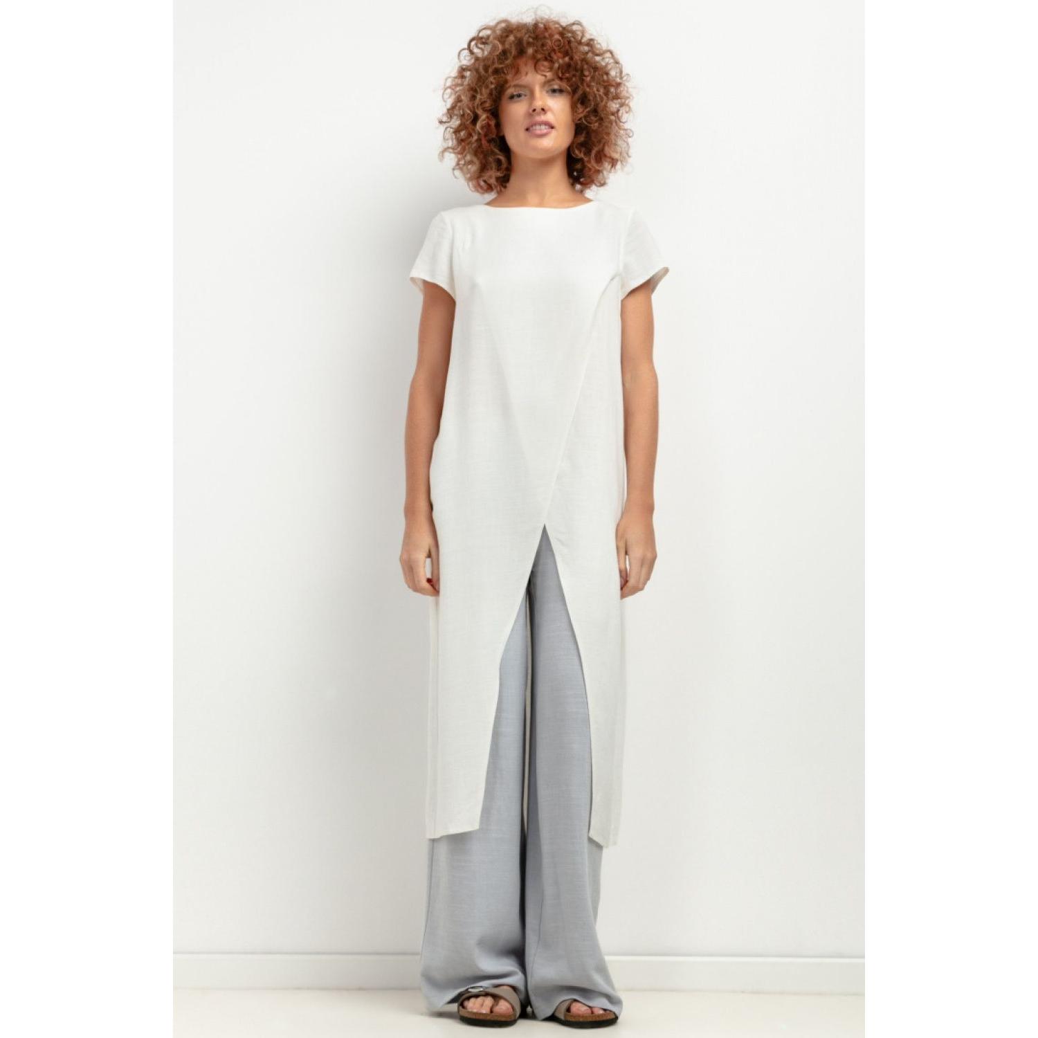 Tessita, Damen, Bluse, Tunika model, Weiss, (XXL)