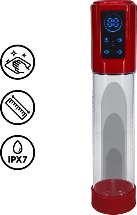 Produktbild Shots MegaLift - Automatic Waterproof Penis Pump - Metallic Red