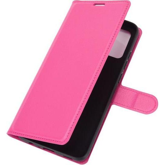 Thumbnail - MU Classic Litchi Leder Bookcover Series (Samsung Galaxy A02s), Smartphone Hülle, Rosa
