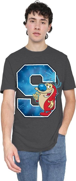 Actual product image Ren & Stimpy Unisex Adult S Is For Stimpy T-Shirt (S)