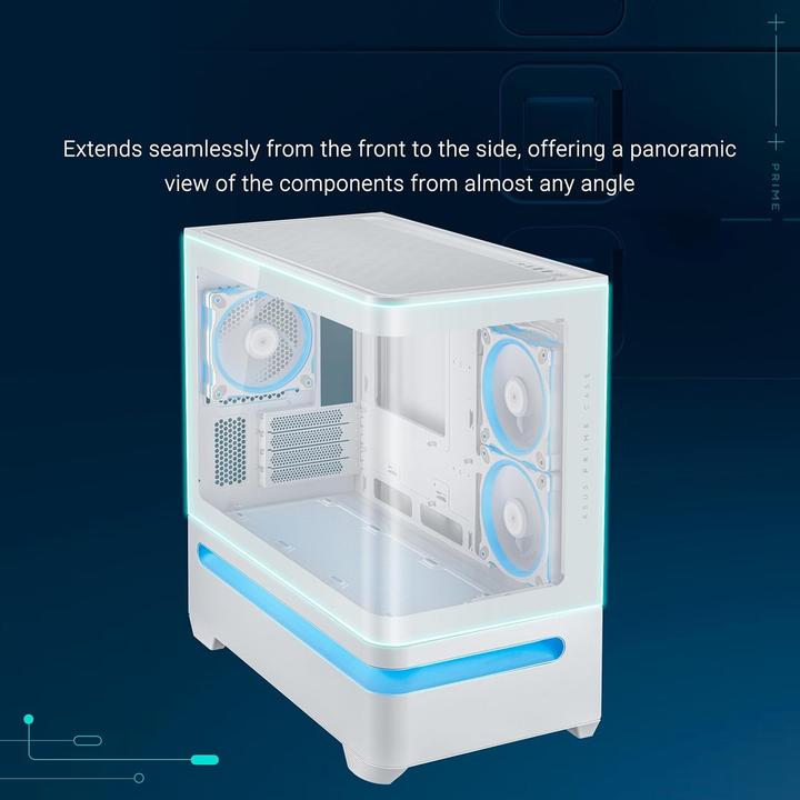 Produktbild ASUS Prime Ap202 Tg Argb White (Mini-ITX, mATX)