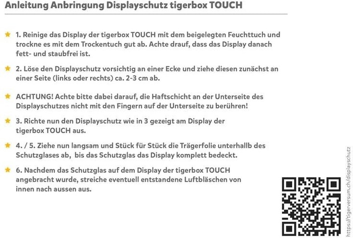 Immagine prodotto Tigermedia Pellicola protettiva per Tigerbox Touch (Tedesco)