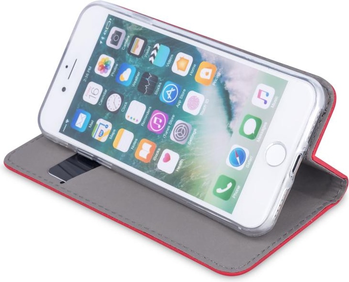 Produktbild OEM Smart Magnet Hülle für Xiaomi Redmi Note 13 5G (global) rot (Xiaomi Redmi Note 13 5G)