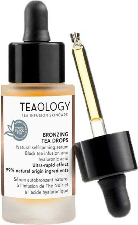 Teaology BRONZING TEA DROPS natural self-tanning serum 30 ml (Selbstbräunungstuch, 30 ml)