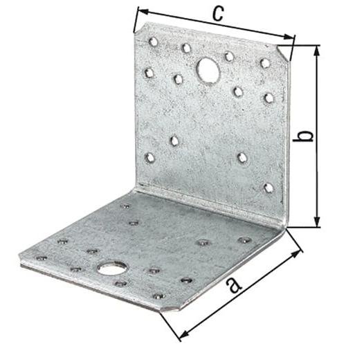 GAH, Baubeschläge + Holzverbinder, Winkelverbinder 90 x 65x90mm S.2,5 mm ETA-08/0165 (Winkelverbinder, 50 Stk.)