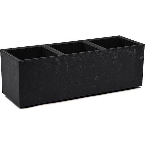 Lamela, Vaso da fiori, Pot with water reservoir, plastic, 90 cm x 30 cm