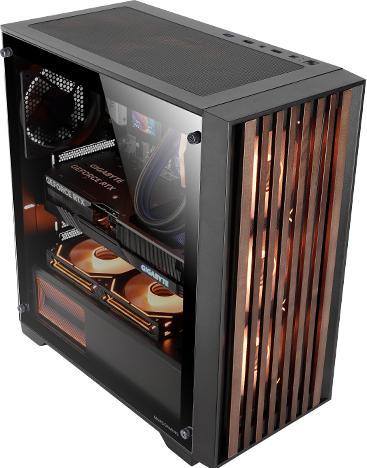 Image du produit Mars Gaming Boitier Moyen Tour Atx Mc-Wood RGB Avec Panneau Vitré (Noir/Transparent) (mATX, Mini-ITX, ATX)