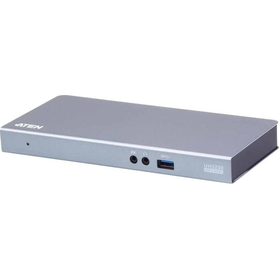 Aten UH3230 Docking Station (Docking Port, 8 Ports), Dockingstation + USB Hub, Schwarz