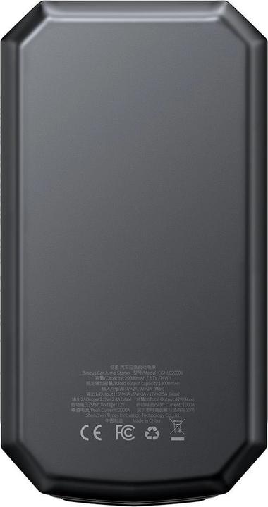 Actual product image Baseus Max Car Jump Starter (20000 mAh, 42 W, 74 Wh)