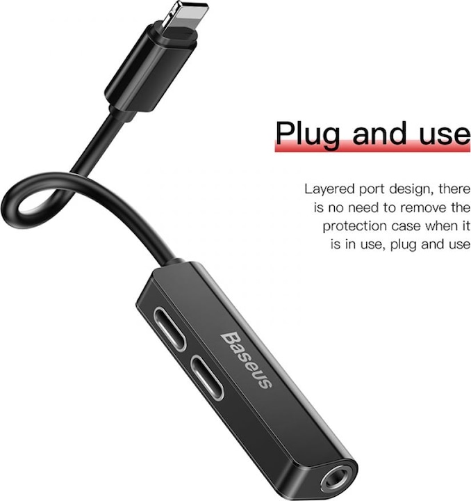 Produktbild Baseus L52 3-in-1 Adapter (Lightning, 3.5mm Klinke)