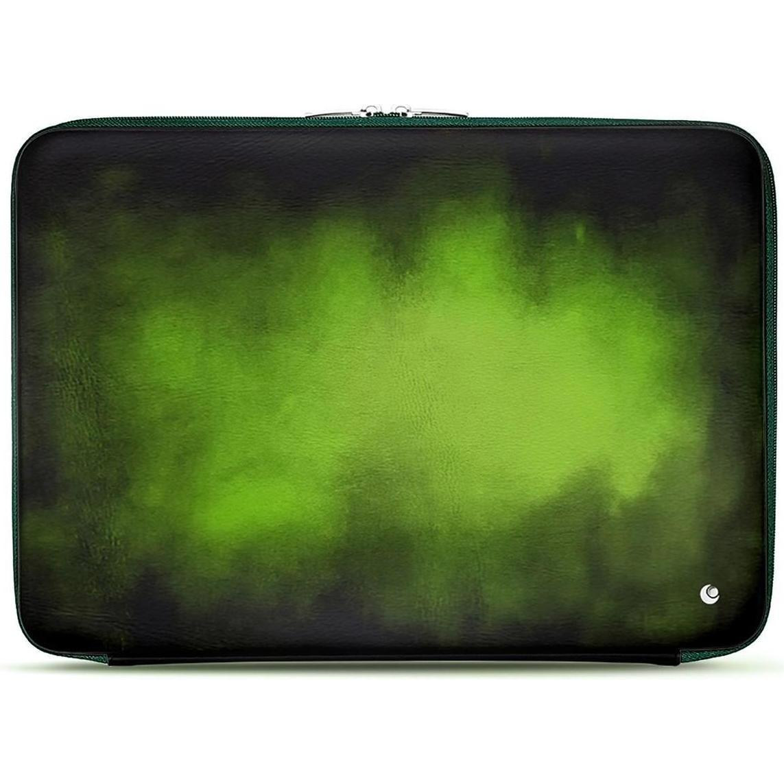 Noreve Lederhülle, Notebooktasche, Grün