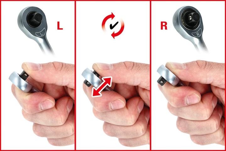 Produktbild KS Tools 1/4" Mini-Freilauf-Ratsche 912.1485 Bit-Ratsche (1/4")