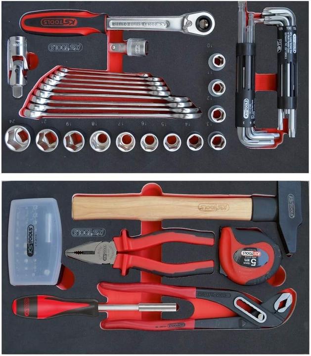 Actual product image KS Tools 77-piece tool set for mobile service cart (77x)