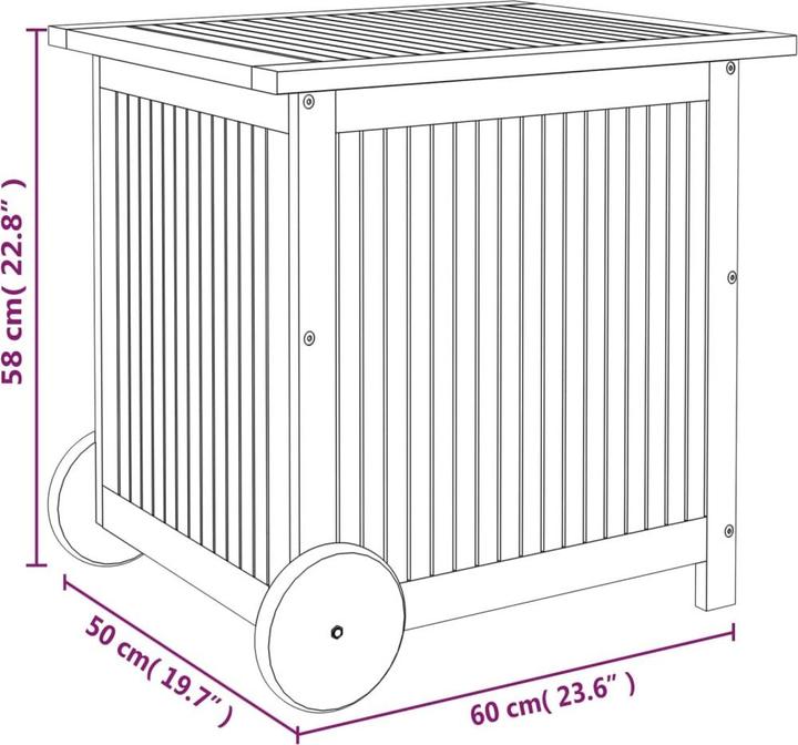 Actual product image vidaXL Gartentruhe