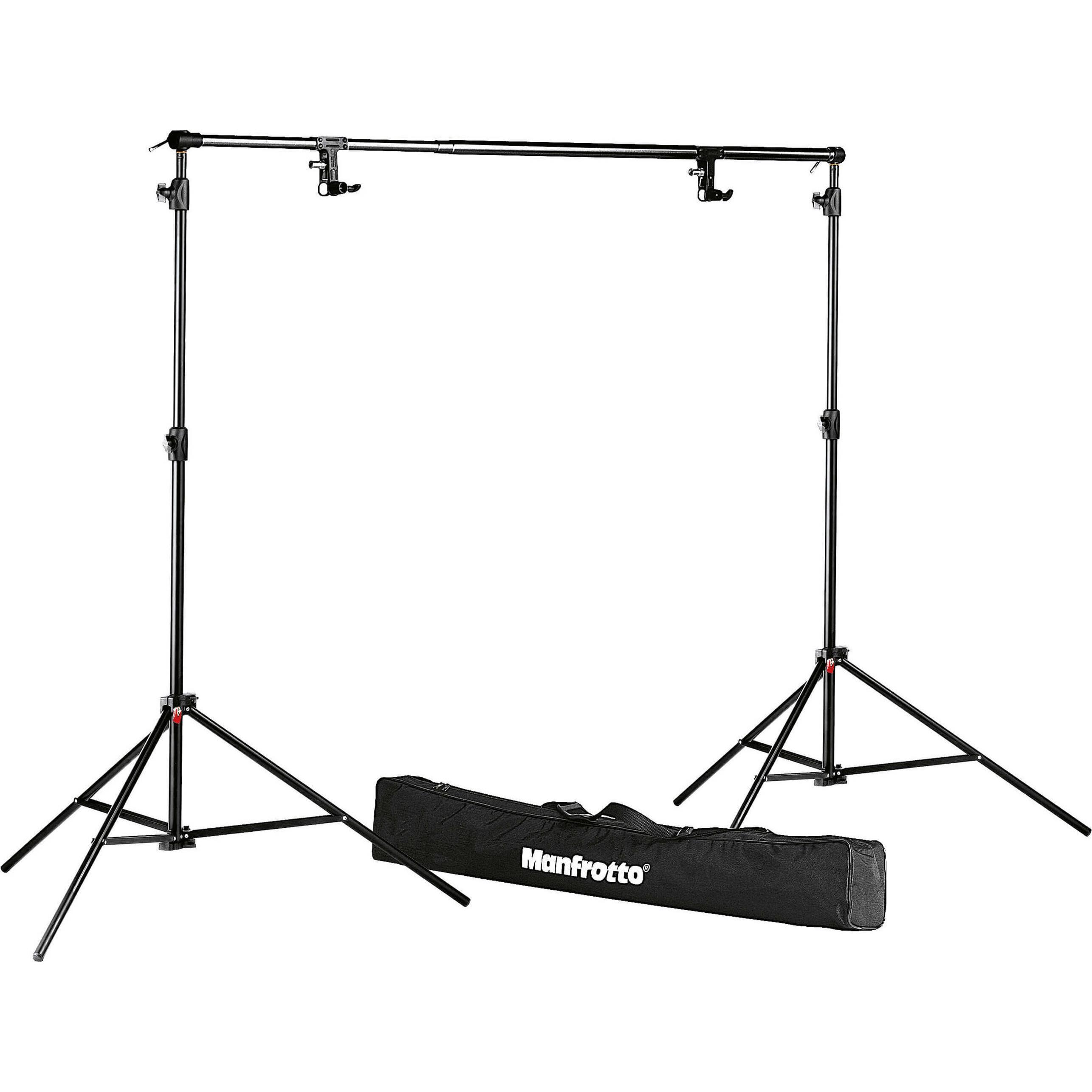 Manfrotto 1314B, kit di fondo 1,12-2,98m (298 cm, 236 cm), Fondale fotografico, Nero