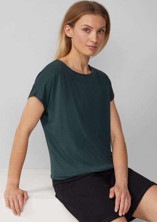 Actual product image S.Oliver T-Shirt Fliessendes Jersey-Shirt mit überschnittenen Schultern (40)