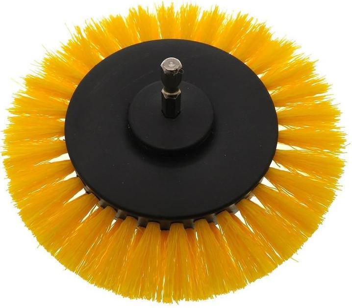 Image du produit Hermex Brosse pour perceuse/visseuse sans fil poils mi-durs Jaune