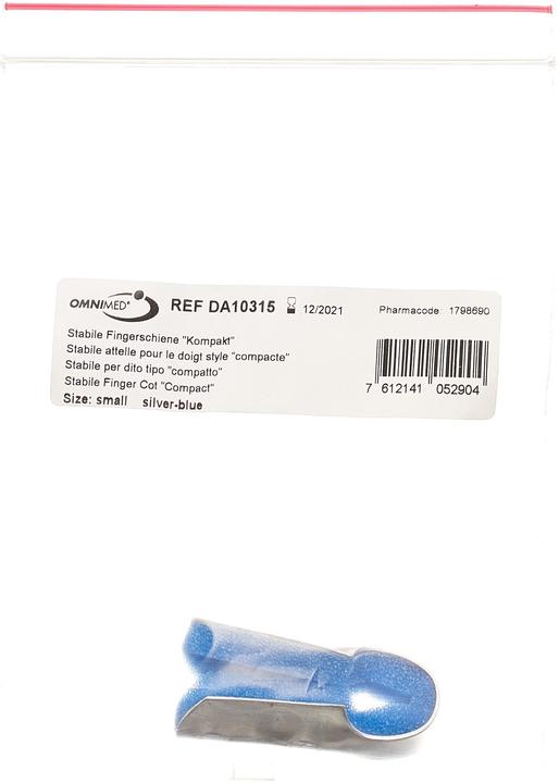 Actual product image Omnimed DALCO finger splint S silver blue (S)
