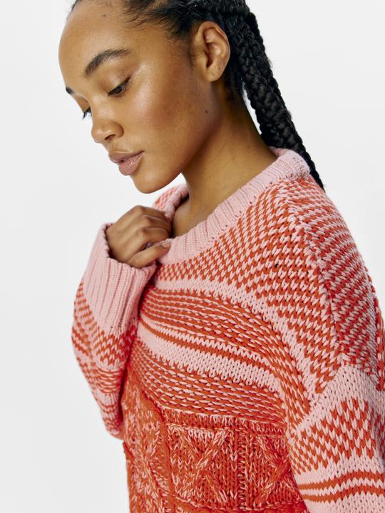 Produktbild Object Gemusterter Strickpullover (M)