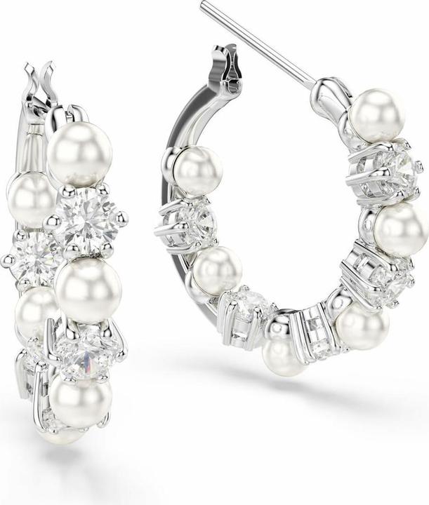 Immagine prodotto Swarovski Matrix Drop Ohrhänger Kristallperle Rundschliff Weiss (Metallo Swarovski)