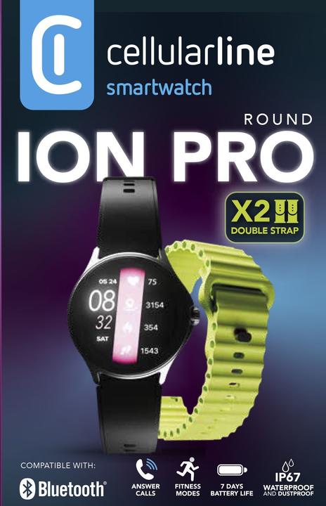 Actual product image Cellularline Bluetooth Smartwatch (35.05 mm)