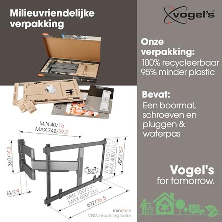 Actual product image Vogels TVM 5845 (Wall, 100", 55 kg)