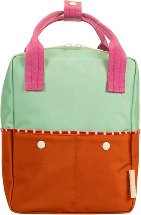 Pebble orange and pink, Towel green