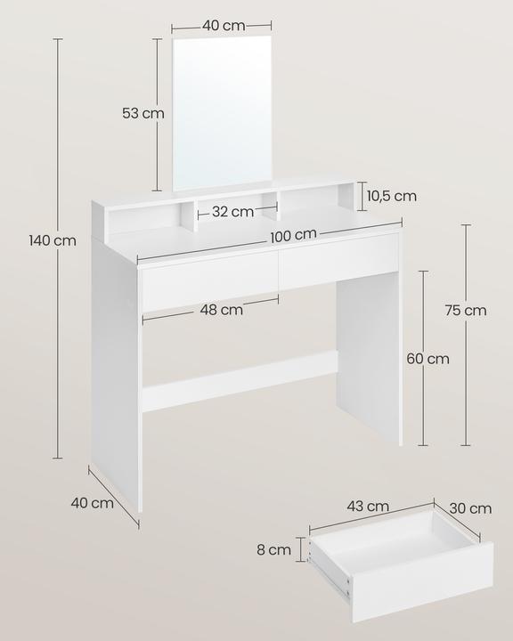 Immagine prodotto Vasagle Daisy (100 x 40 x 140 cm)
