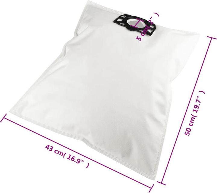 Image du produit VidaXL Sacs à poussière pour Karcher WD4 20 pcs. (20 x)