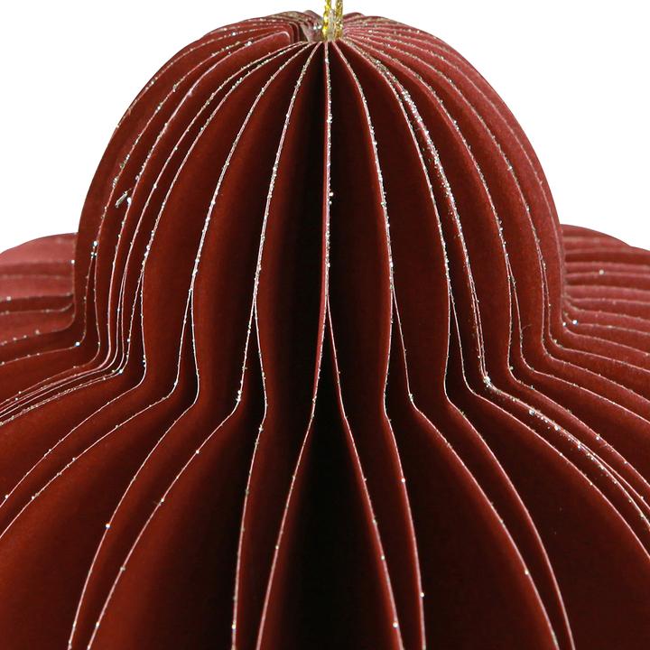 Produktbild Decoris Ornament rot 20cm (2x)